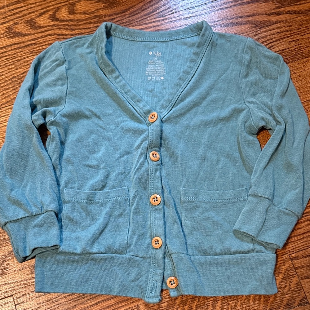 Kyte BABY 2T Cardigan in Teal